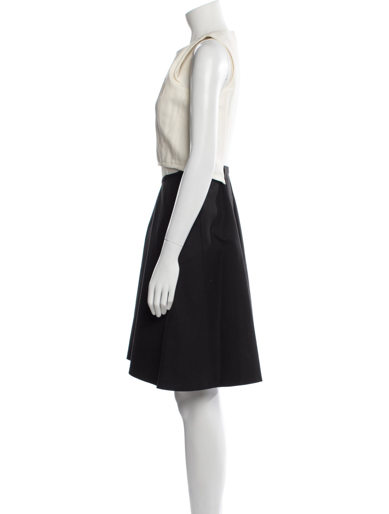 Derek Lam 10 Crosby Crew Neck Knee-Length Dress