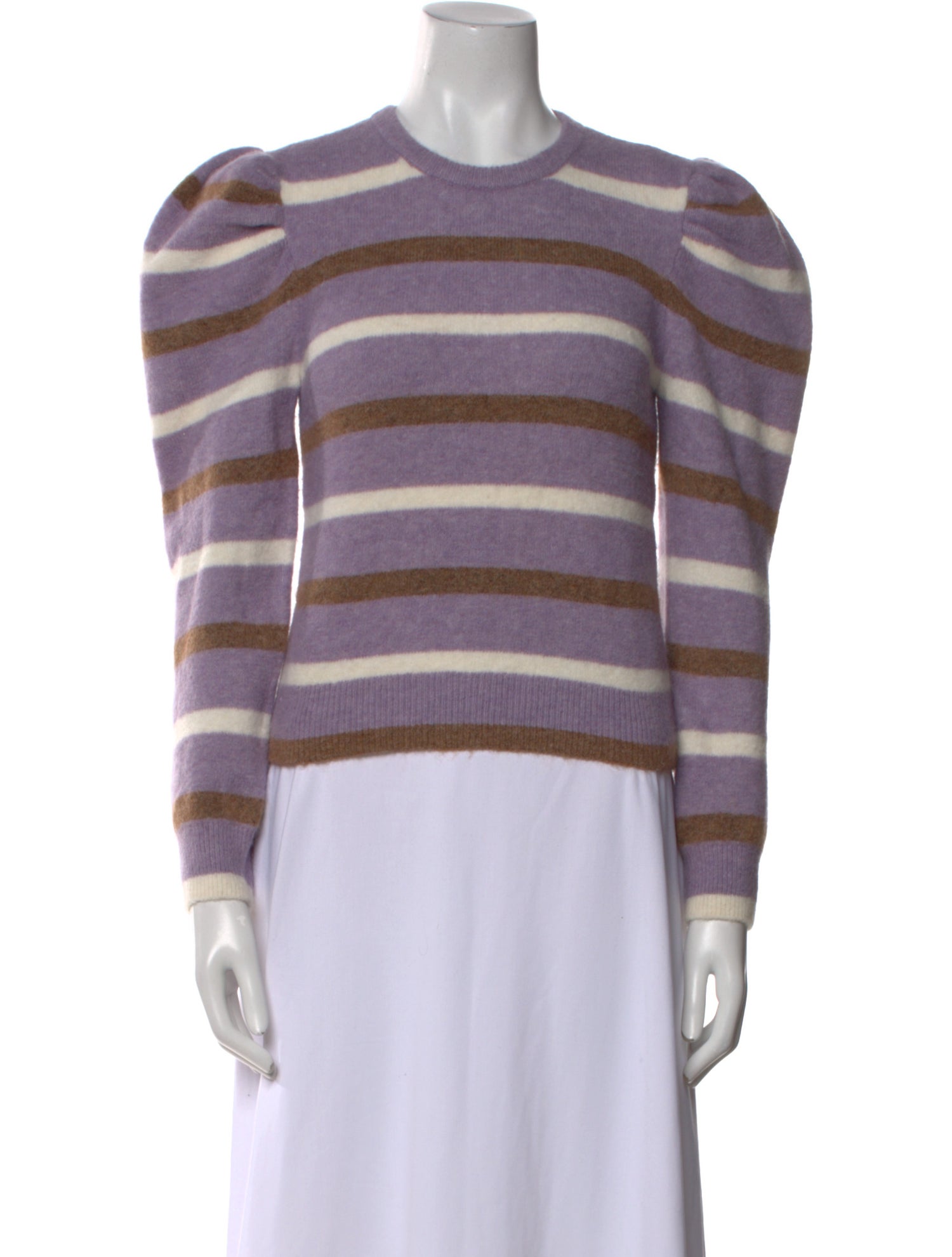 Derek Lam 10 Crosby Striped Crew Neck Sweater
