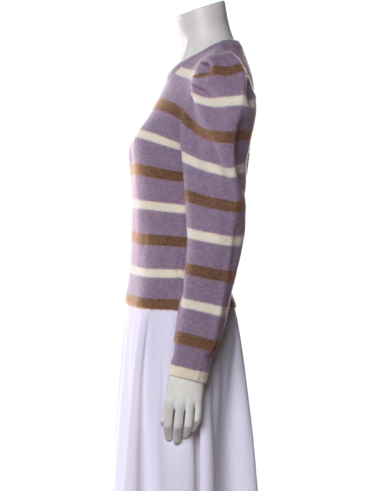 Derek Lam 10 Crosby Striped Crew Neck Sweater