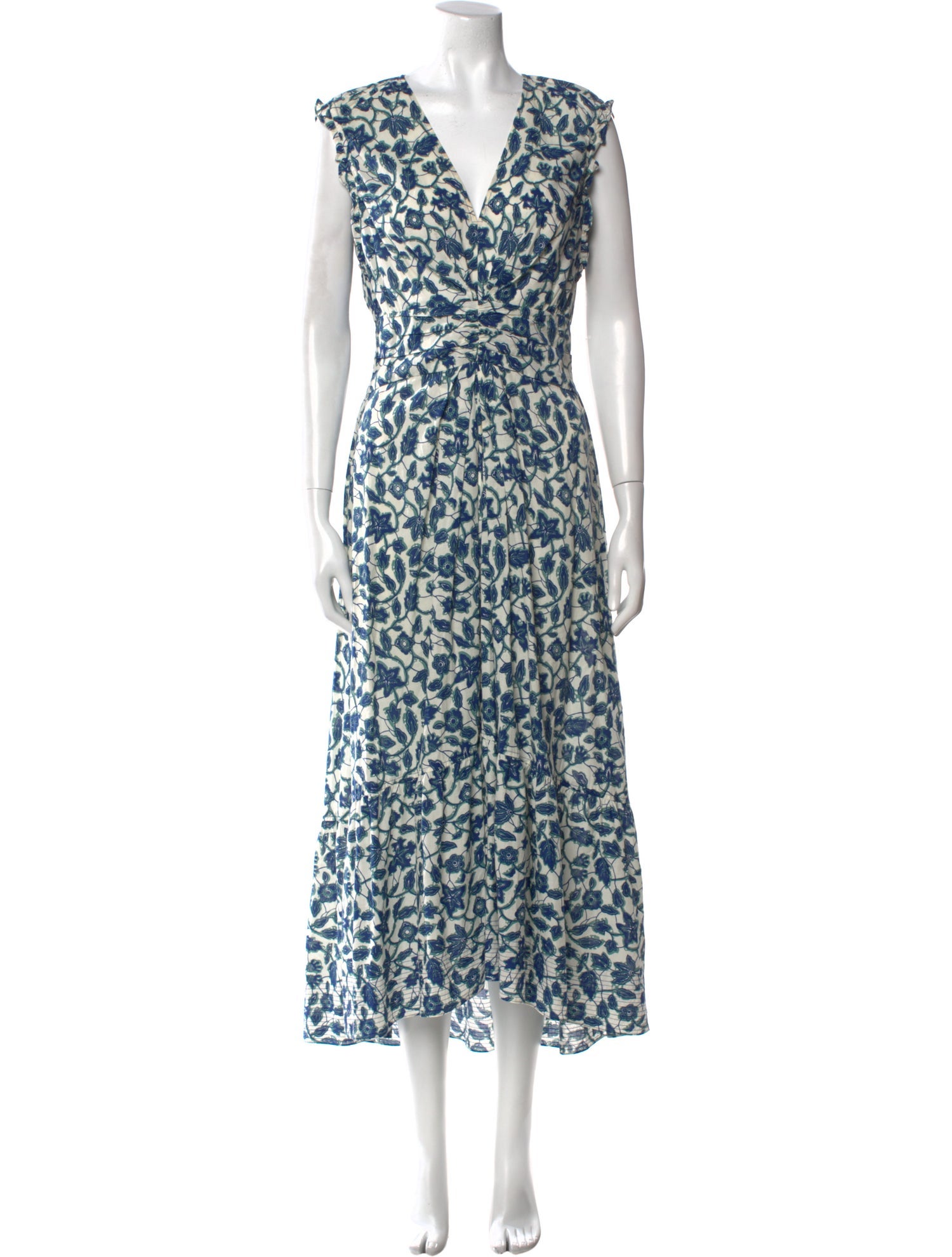 Derek Lam 10 Crosby Floral Print Long Dress
