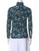 Derek Lam 10 Crosby Printed Long Sleeve Button-Up Top