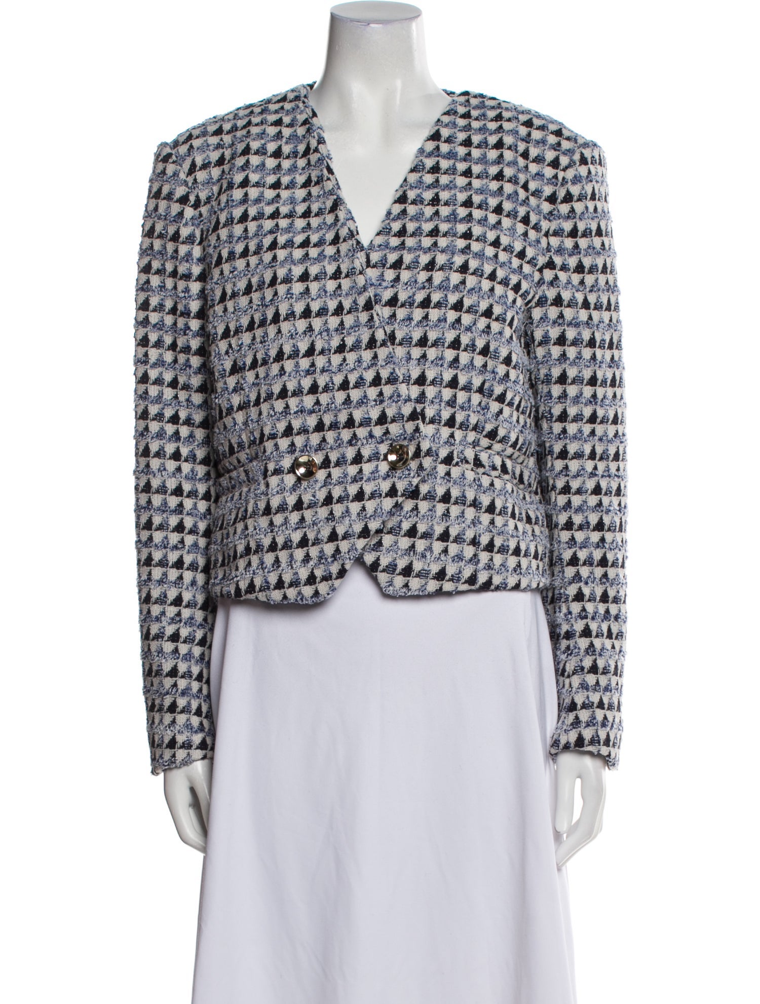 Derek Lam 10 Crosby Houndstooth Print Blazer
