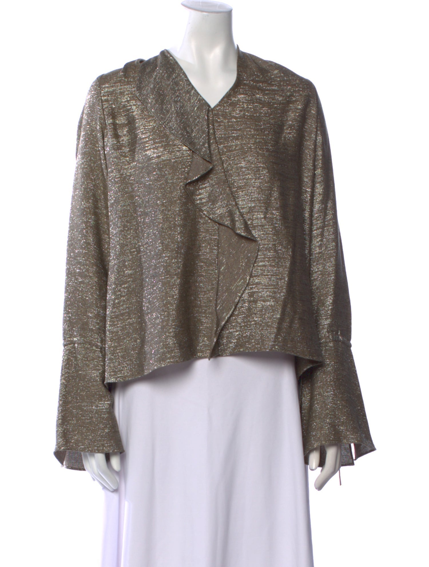 Derek Lam 10 Crosby V-Neck Long Sleeve Sweatshirt