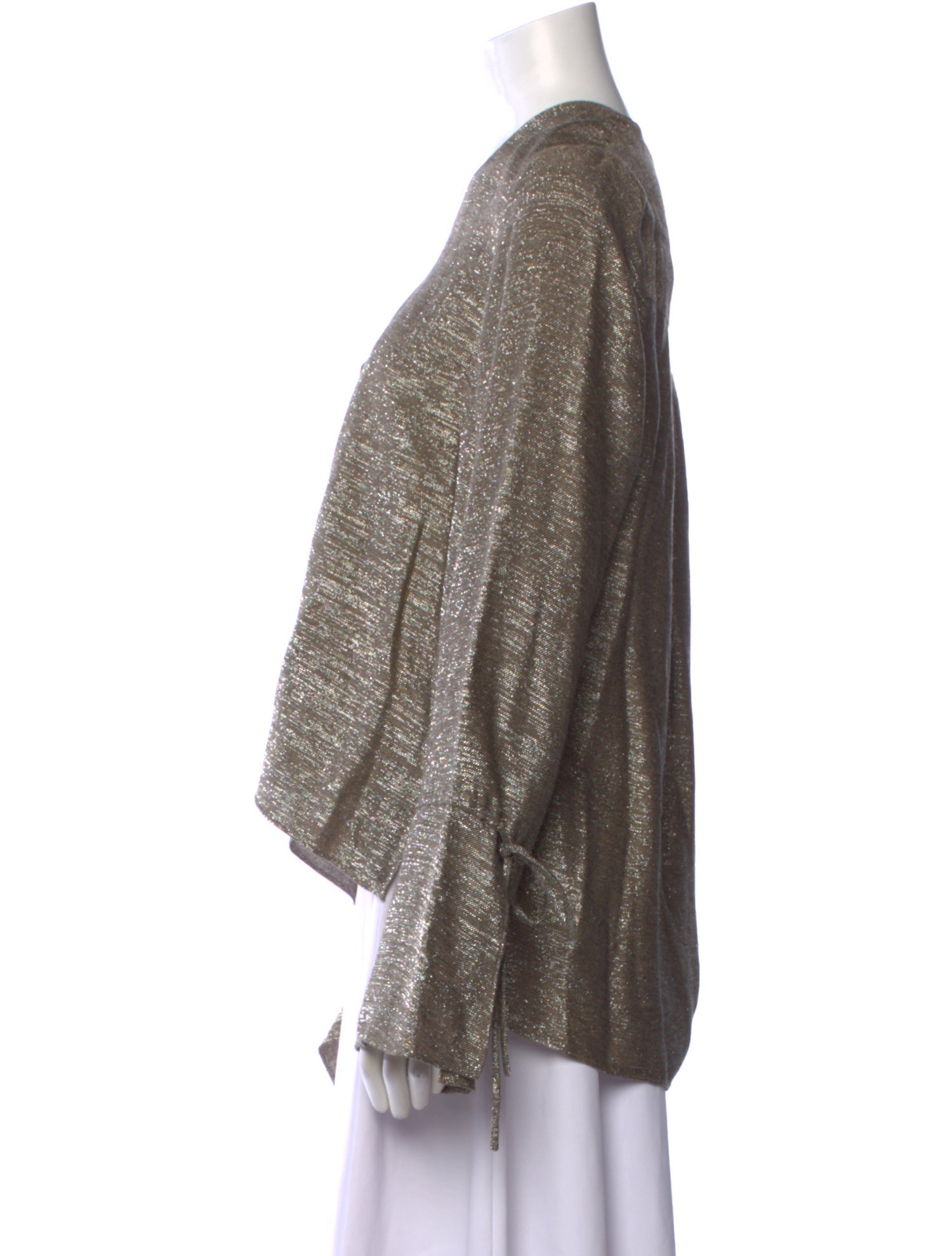 Derek Lam 10 Crosby V-Neck Long Sleeve Sweatshirt