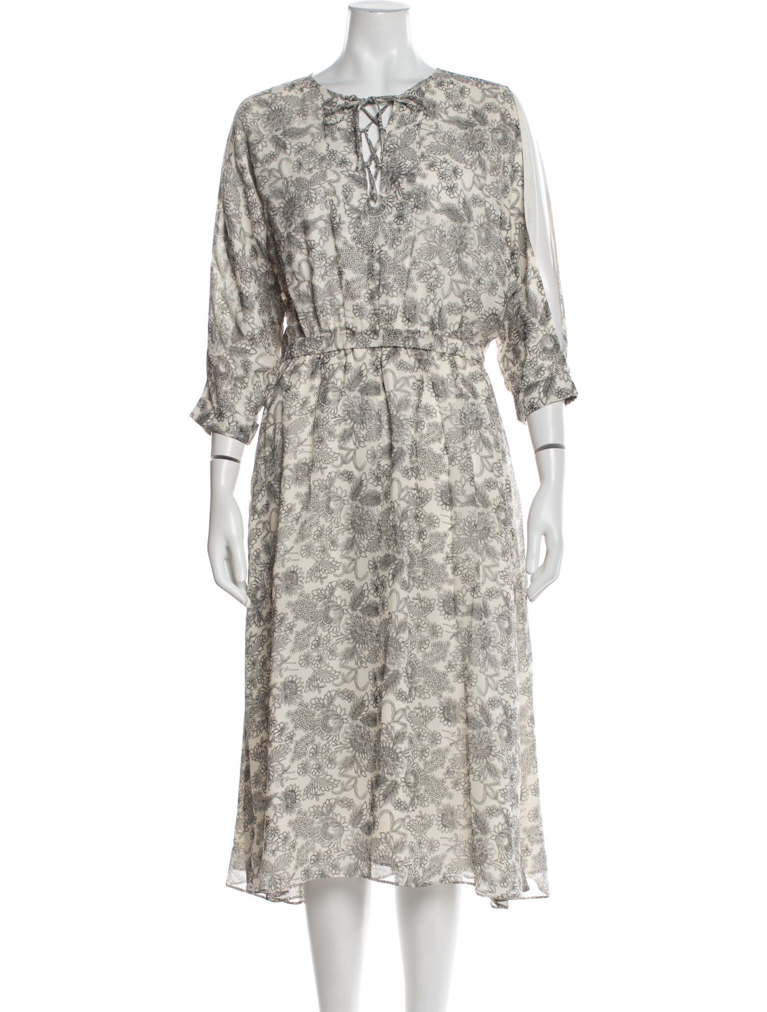 Derek Lam 10 Crosby Silk Midi Length Dress