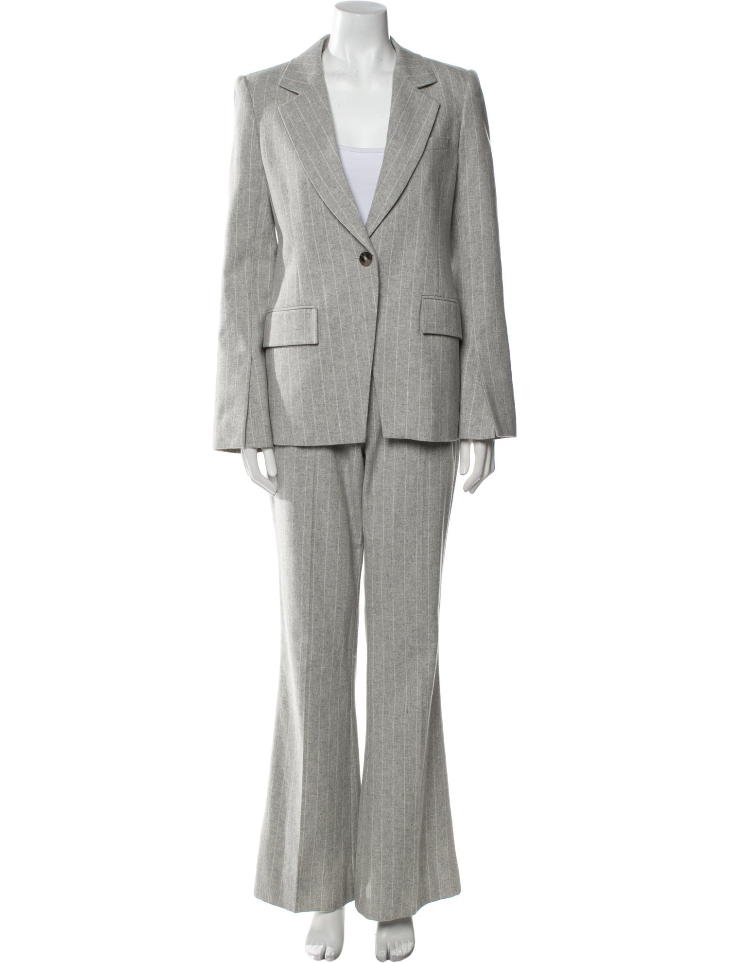 Derek Lam 10 Crosby Wool Striped Pantsuit w/ Tags
