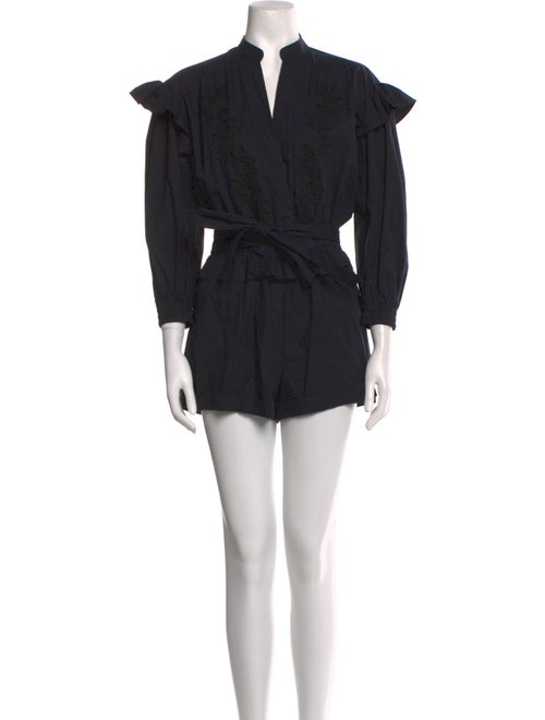 Derek Lam 10 Crosby V-Neck Romper