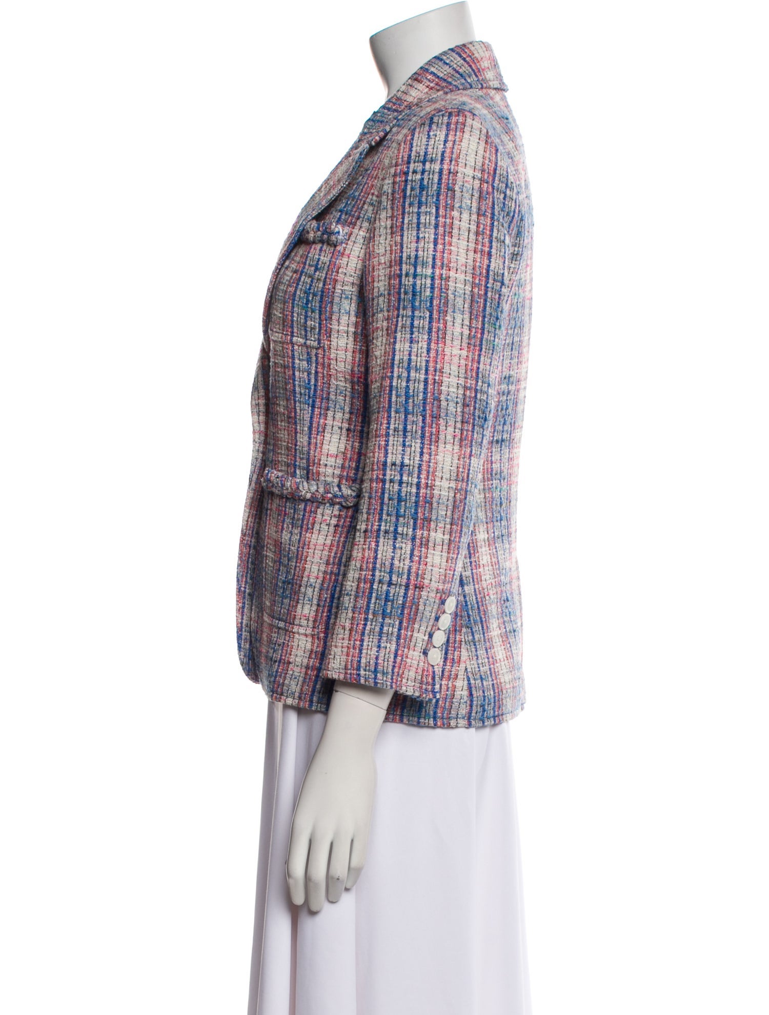 Derek Lam 10 Crosby Plaid Print Blazer