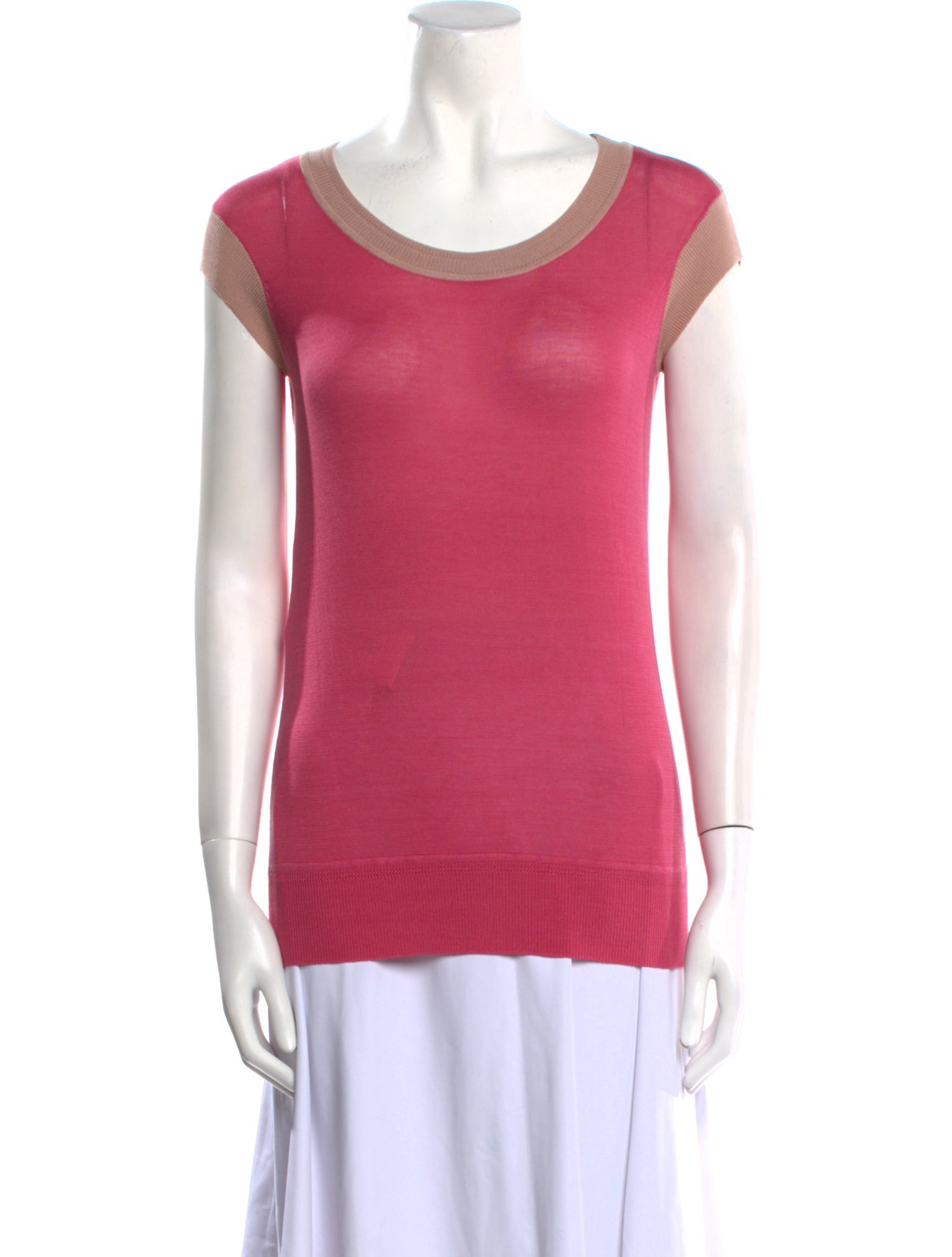 Derek Lam 10 Crosby Silk Scoop Neck T-Shirt