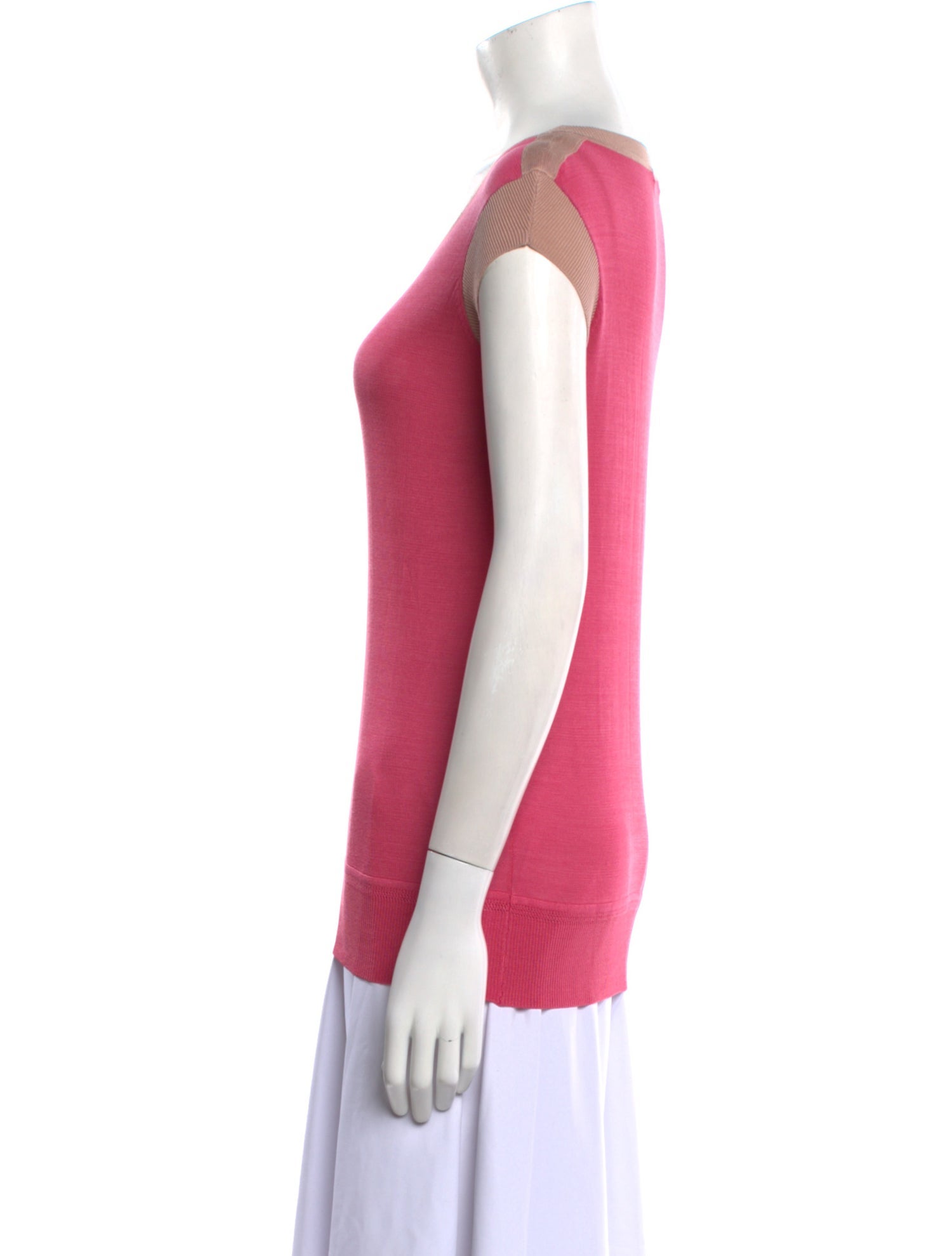 Derek Lam 10 Crosby Silk Scoop Neck T-Shirt