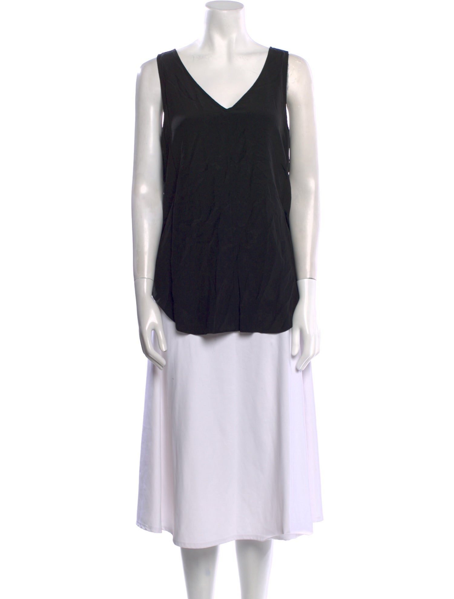 Derek Lam 10 Crosby Silk V-Neck Tunic w/ Tags