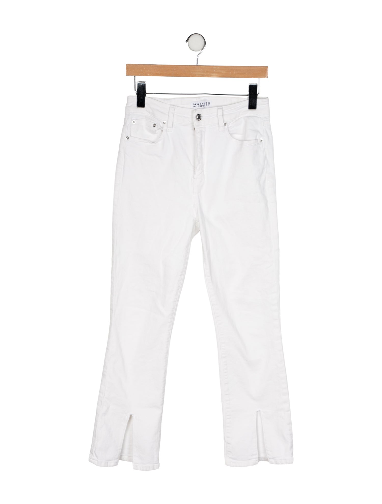 Derek Lam 10 Crosby Mid-Rise Straight Leg Jeans