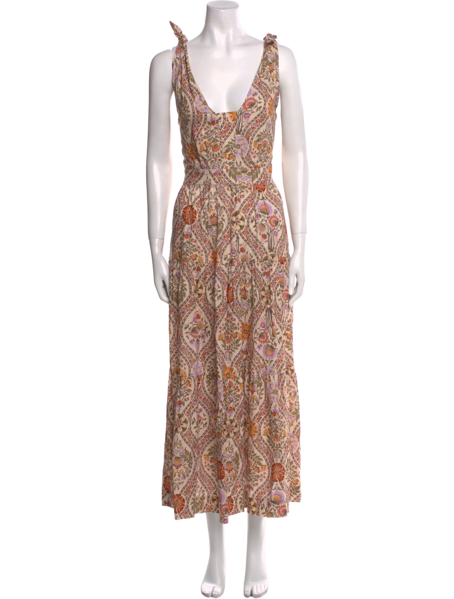 Derek Lam 10 Crosby Paisley Print Long Dress