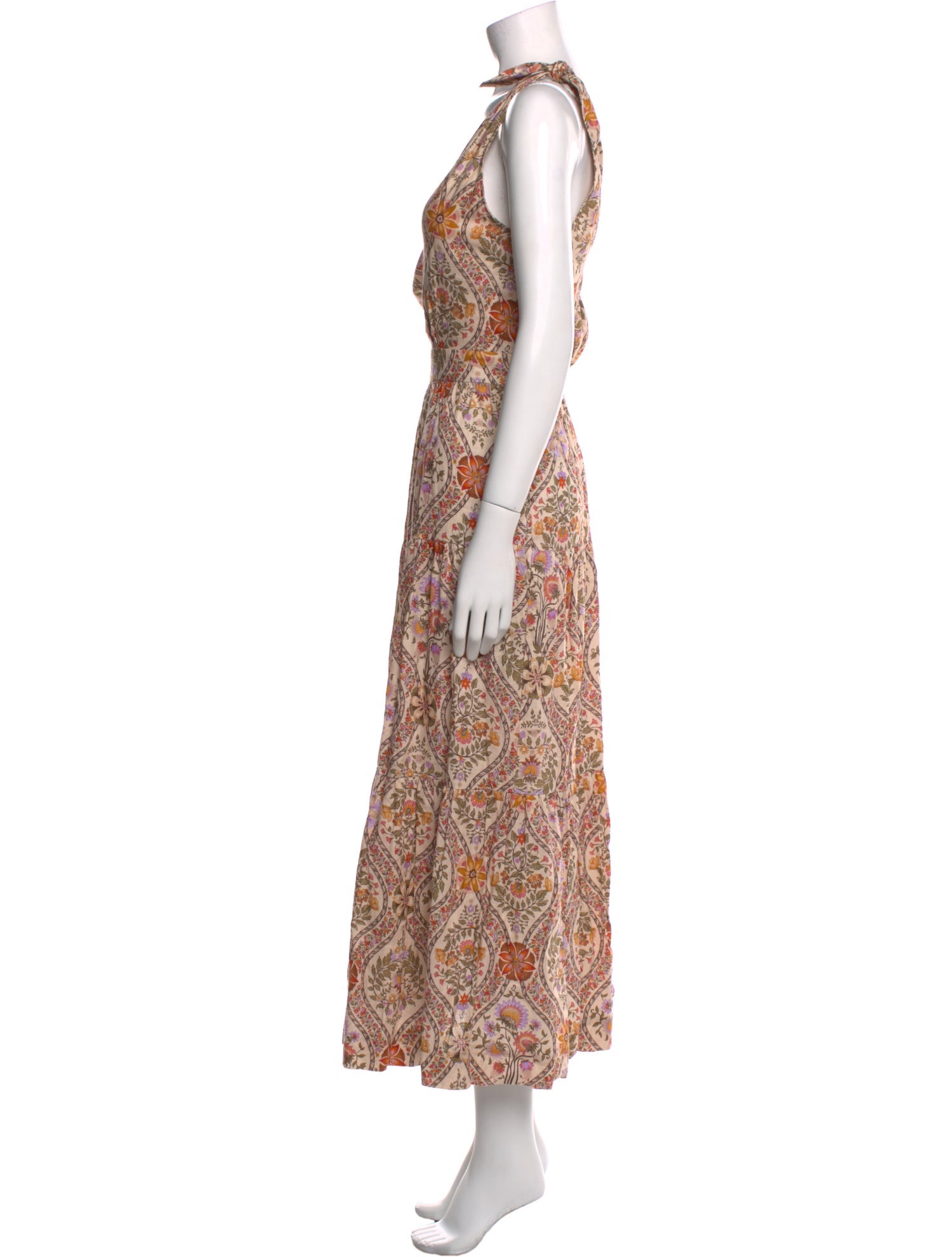 Derek Lam 10 Crosby Paisley Print Long Dress