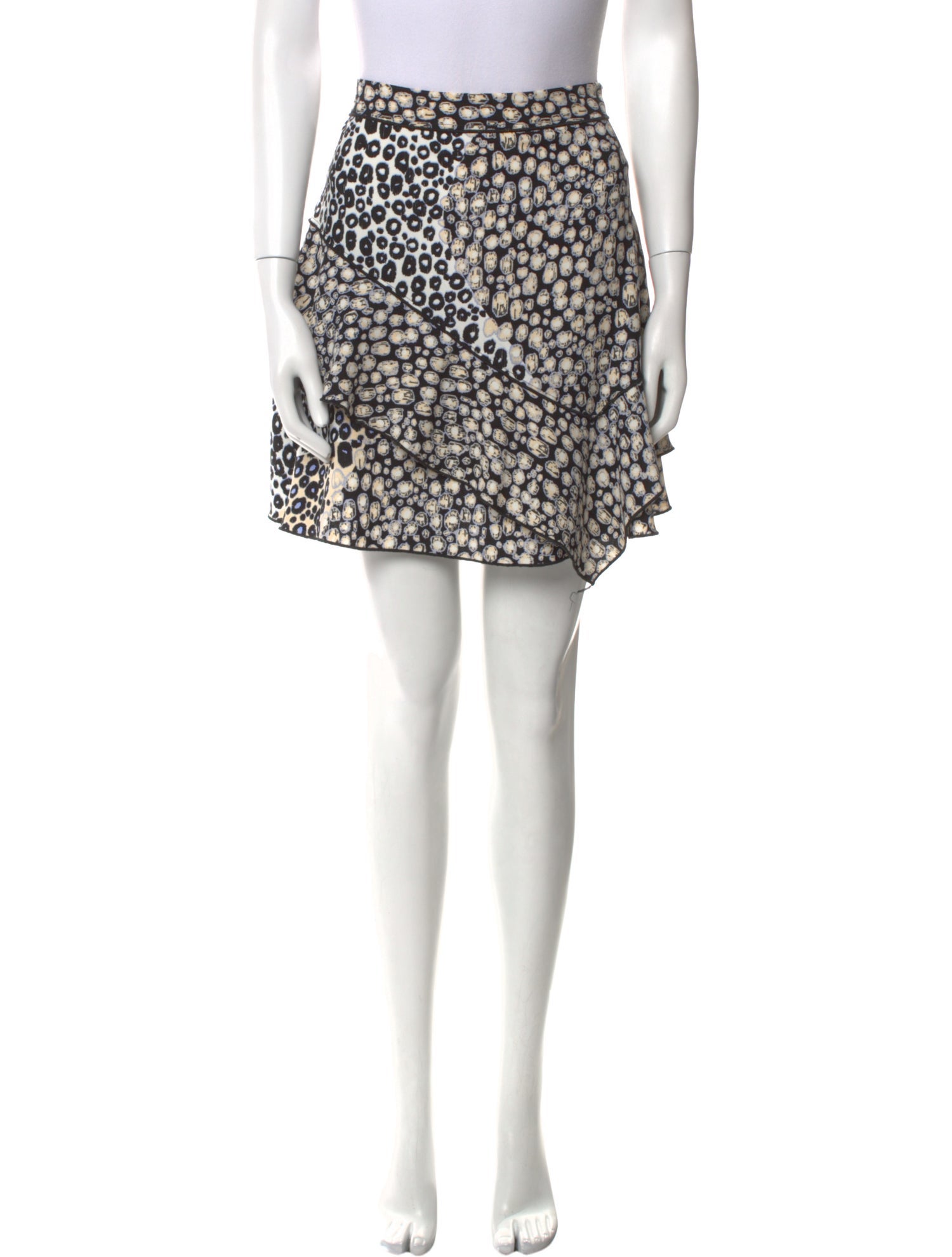 Derek Lam 10 Crosby Printed Mini Skirt