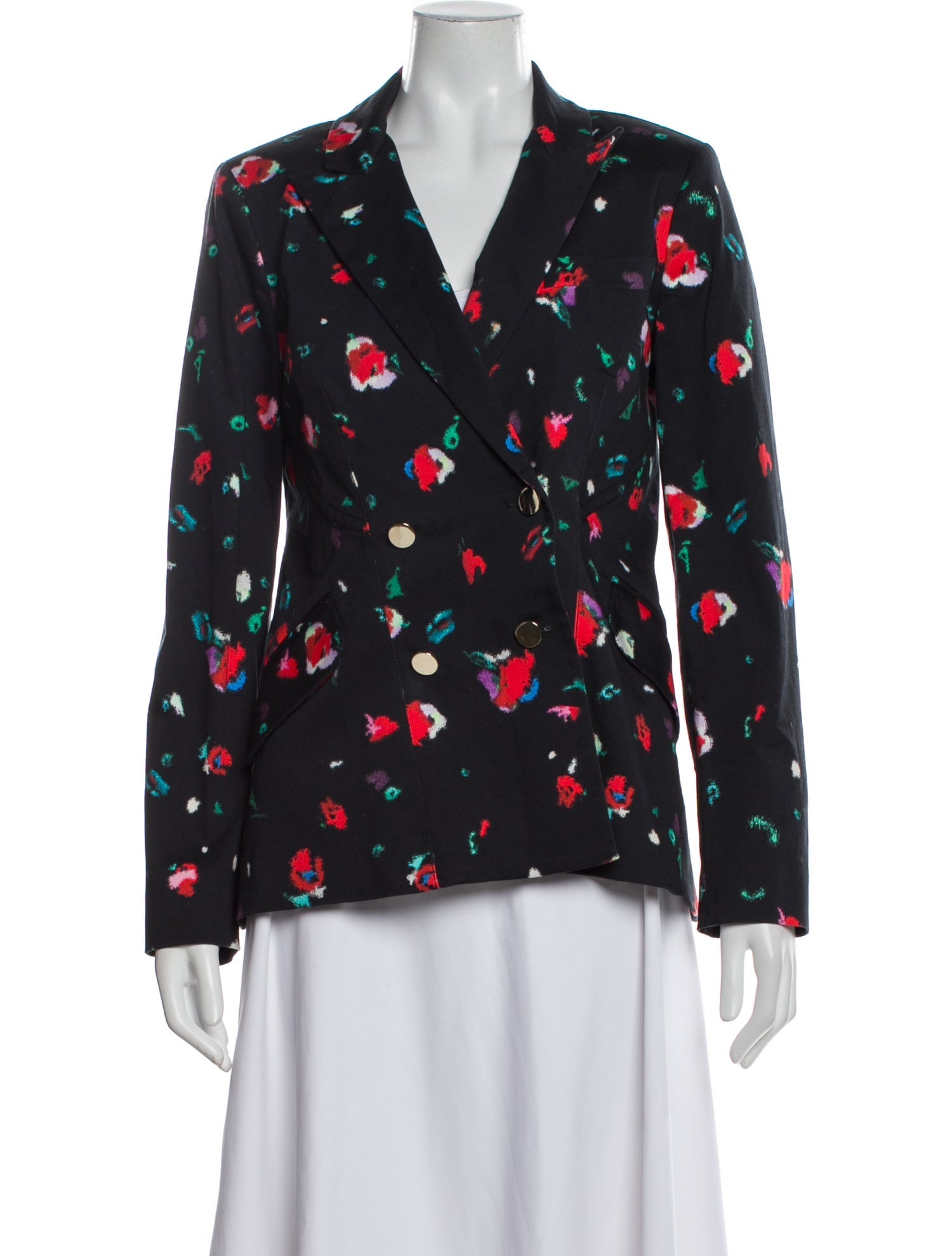 Derek Lam 10 Crosby Floral Print Blazer