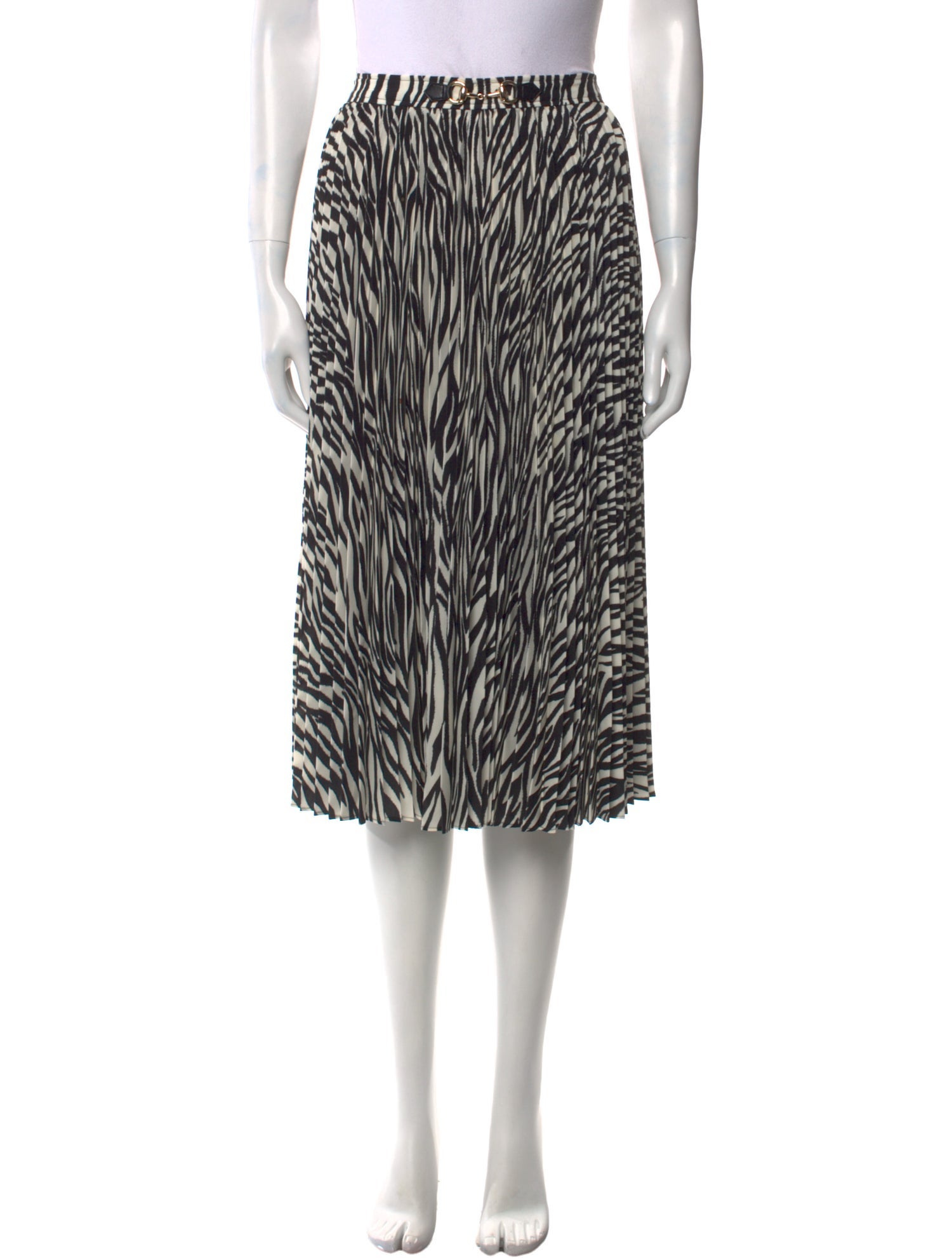 Derek Lam 10 Crosby Animal Print Knee-Length Skirt