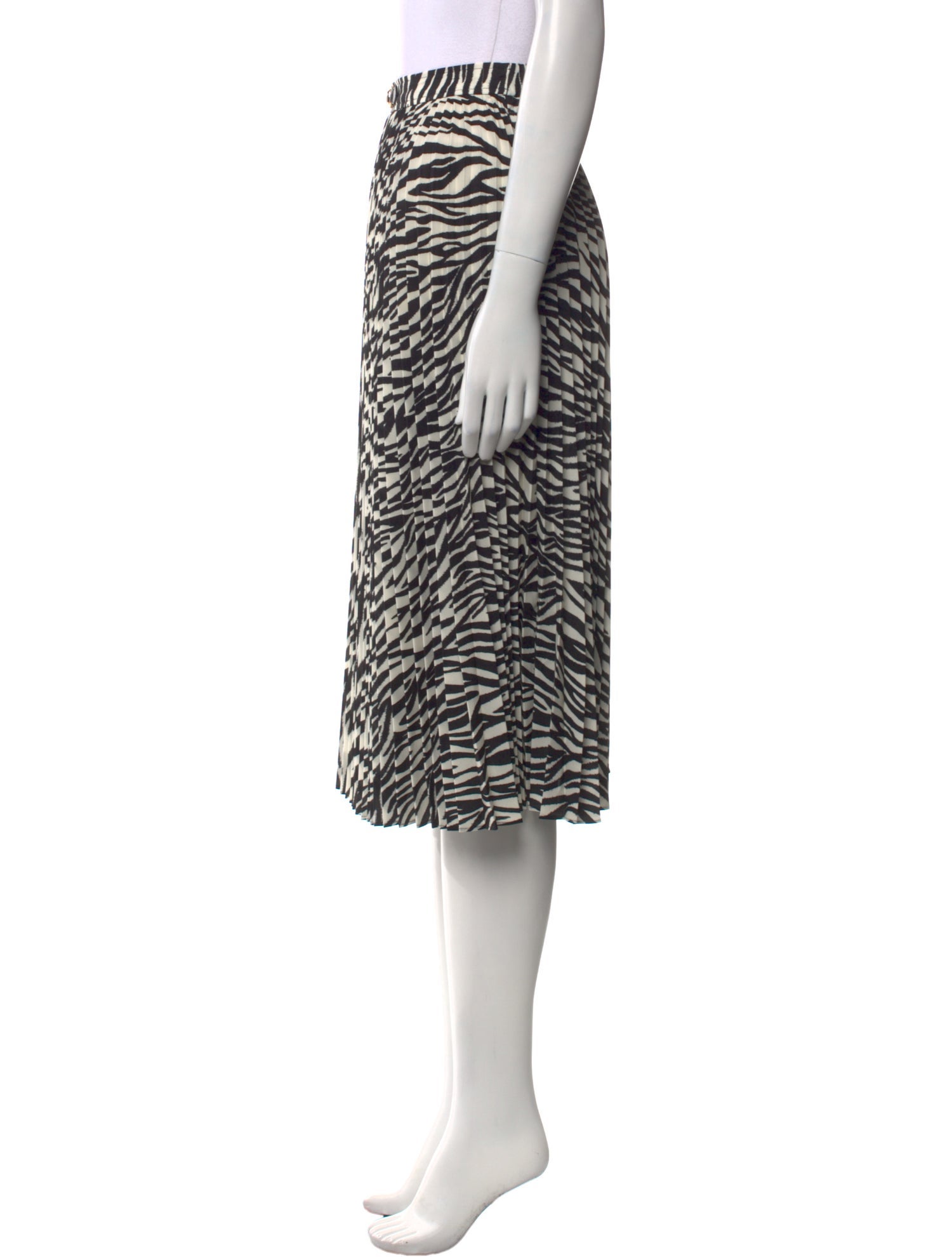 Derek Lam 10 Crosby Animal Print Knee-Length Skirt