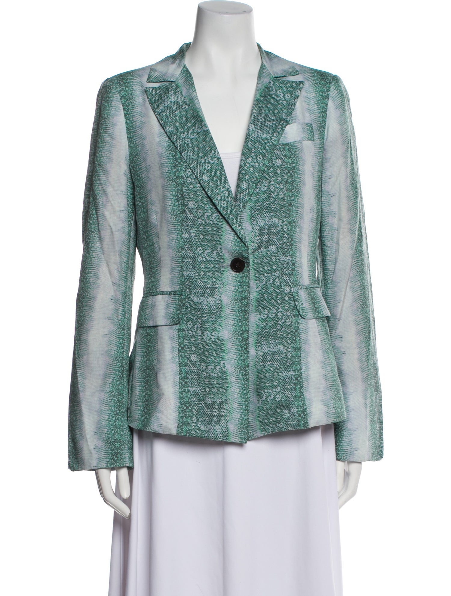 Derek Lam 10 Crosby Silk Printed Blazer