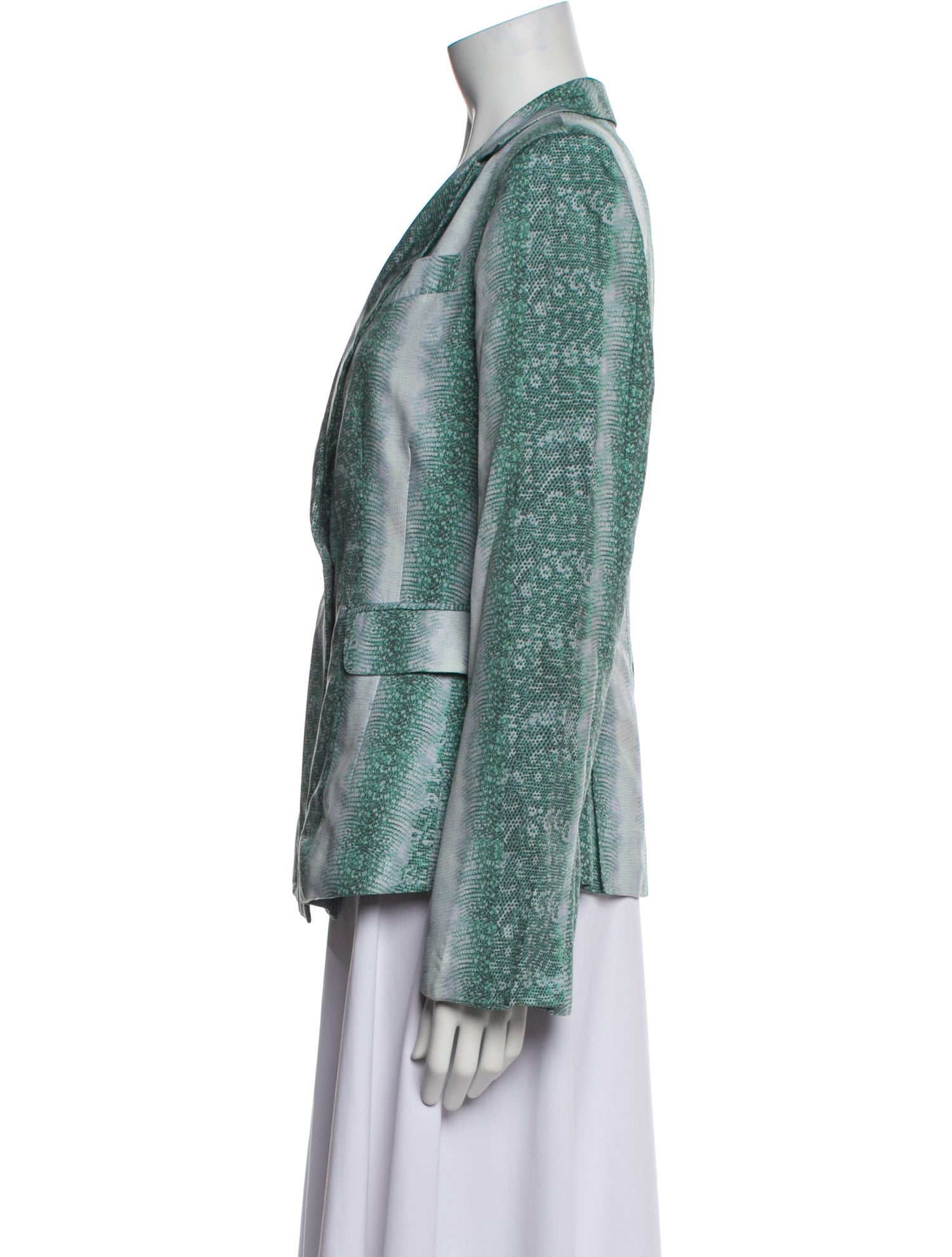 Derek Lam 10 Crosby Silk Printed Blazer