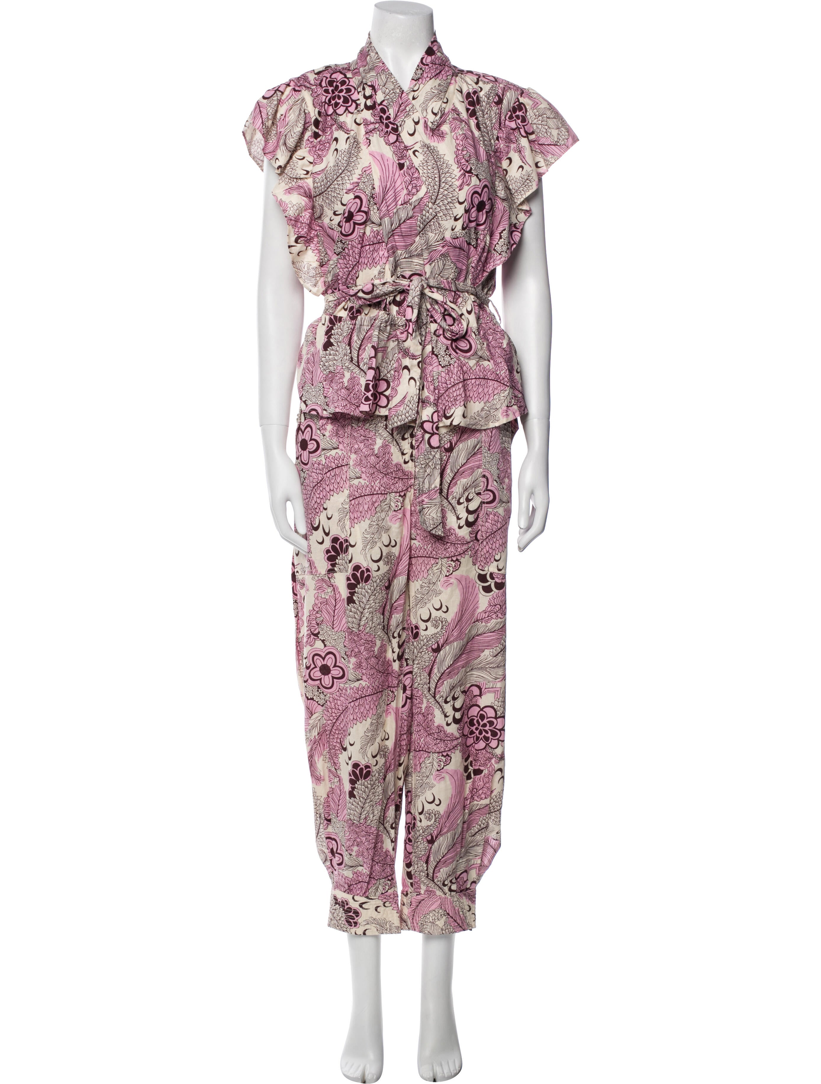 Derek Lam 10 Crosby Linen Printed Pant Set w/ Tags