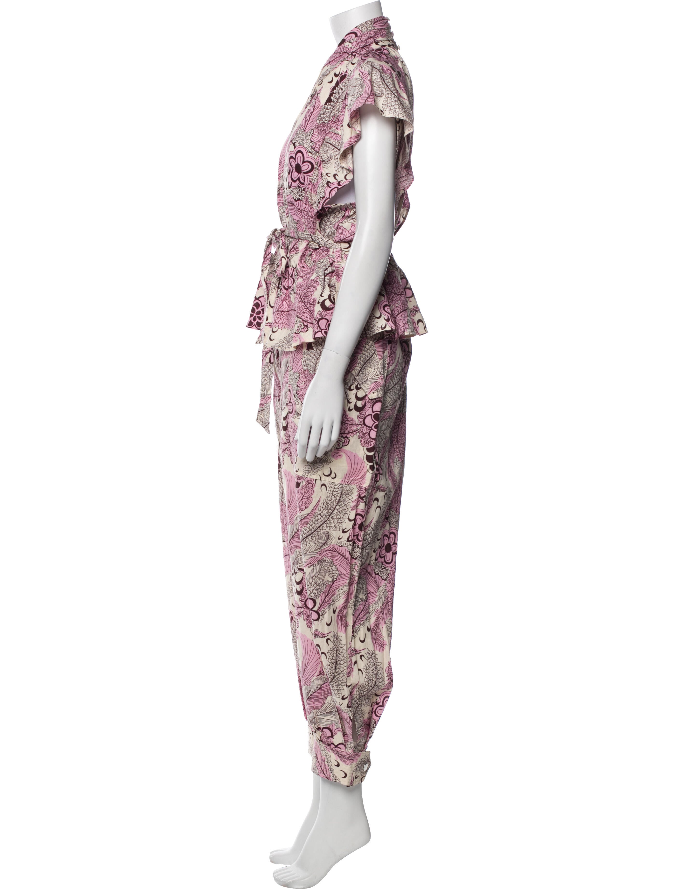 Derek Lam 10 Crosby Linen Printed Pant Set w/ Tags