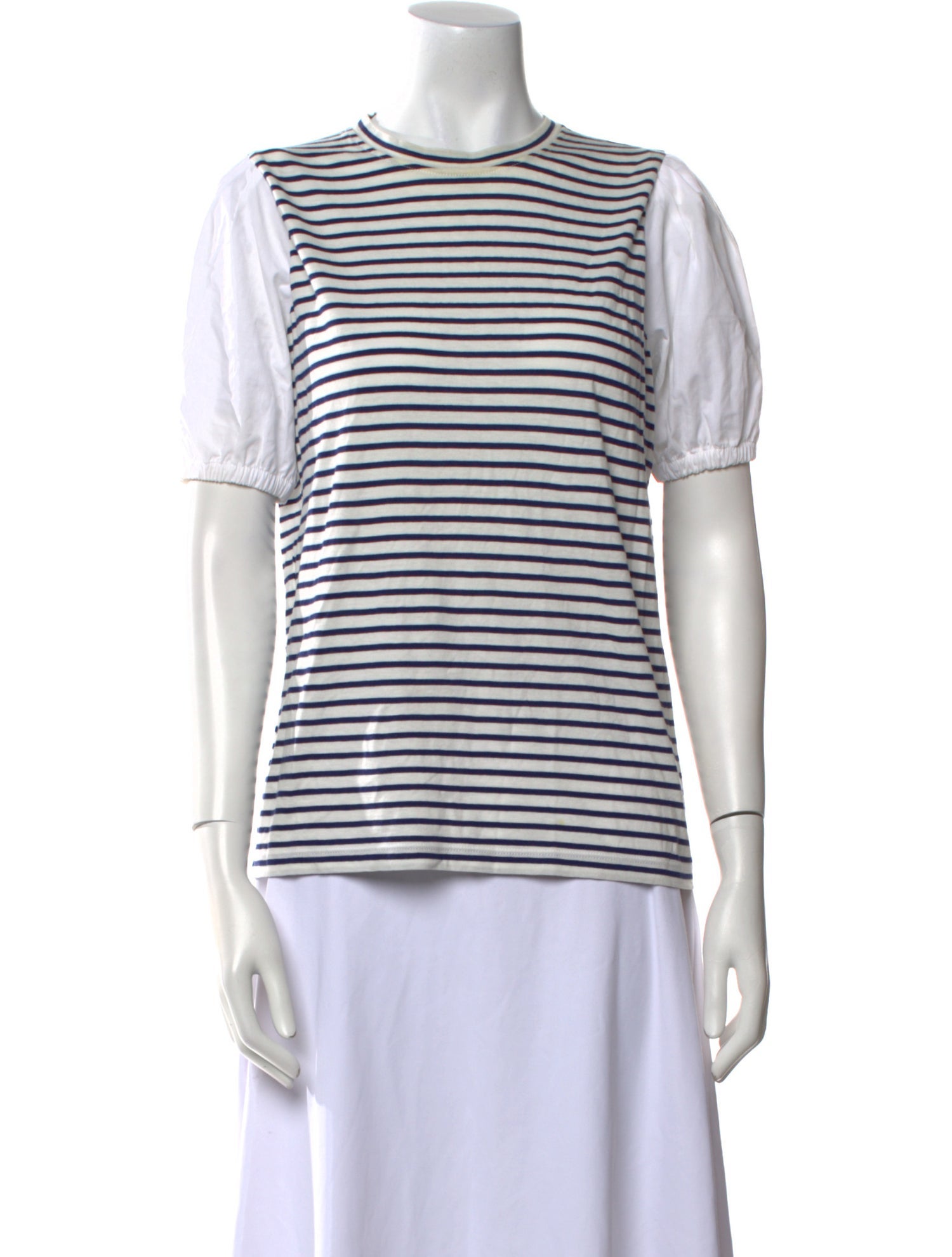 Derek Lam 10 Crosby Striped Crew Neck T-Shirt