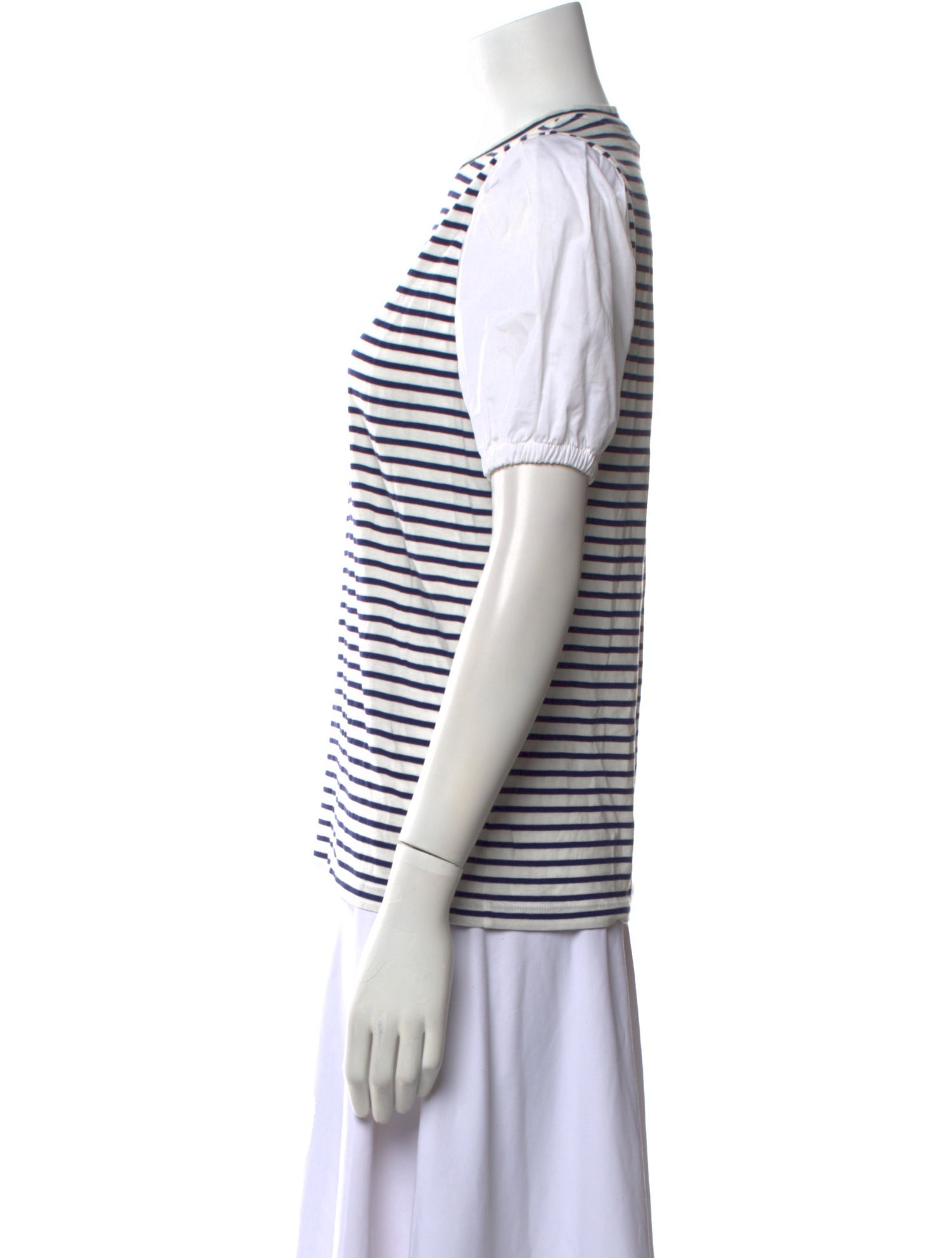 Derek Lam 10 Crosby Striped Crew Neck T-Shirt