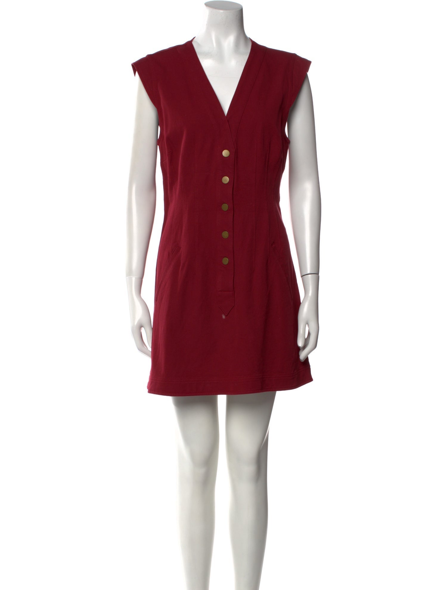 Derek Lam 10 Crosby V-Neck Mini Dress