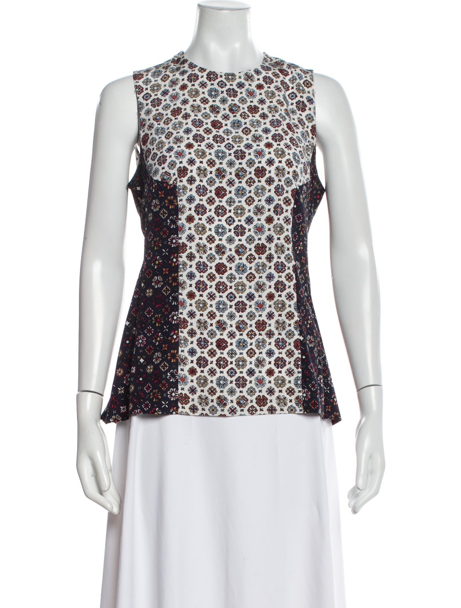 Derek Lam 10 Crosby Silk Printed Blouse
