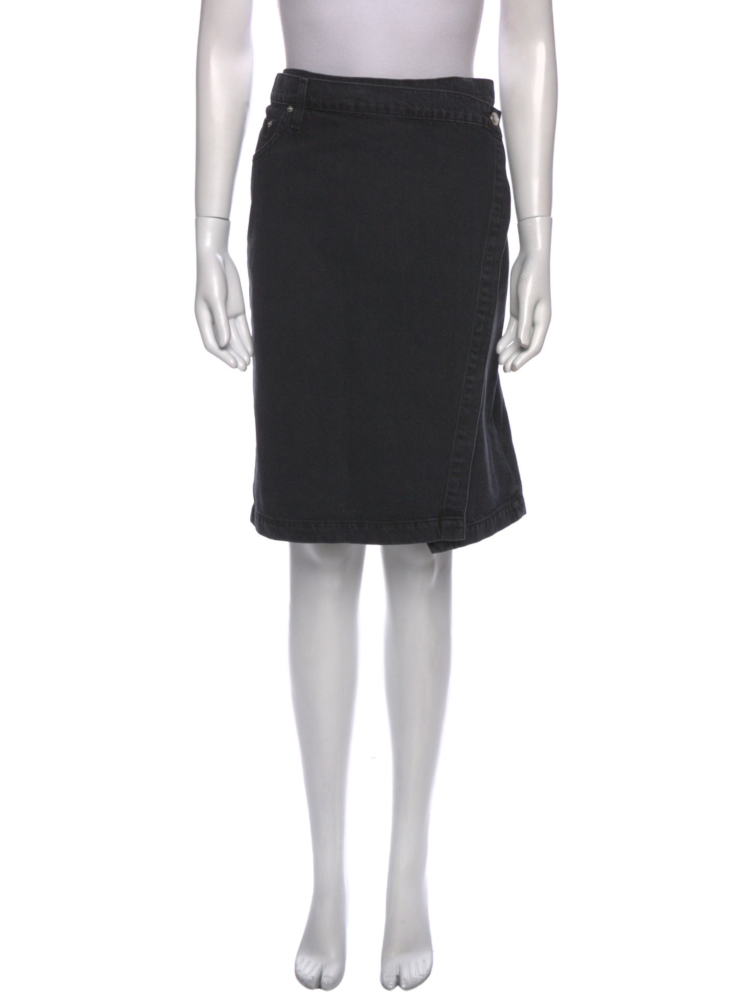 Derek Lam 10 Crosby Pleated Accents Knee-Length Skirt