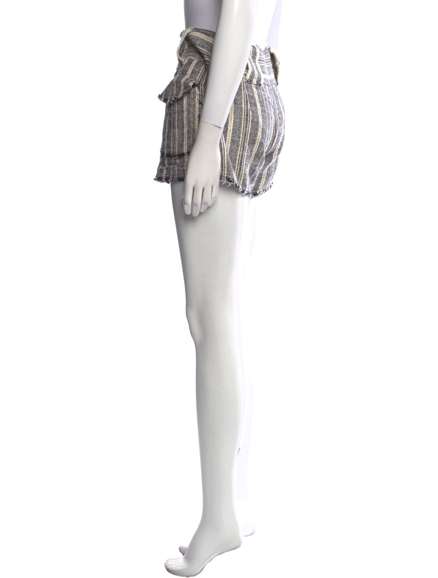 Derek Lam 10 Crosby Striped Mini Shorts