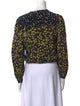 Derek Lam 10 Crosby Floral Print Crew Neck Crop Top