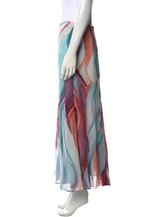 Derek Lam 10 Crosby Striped Midi Length Skirt