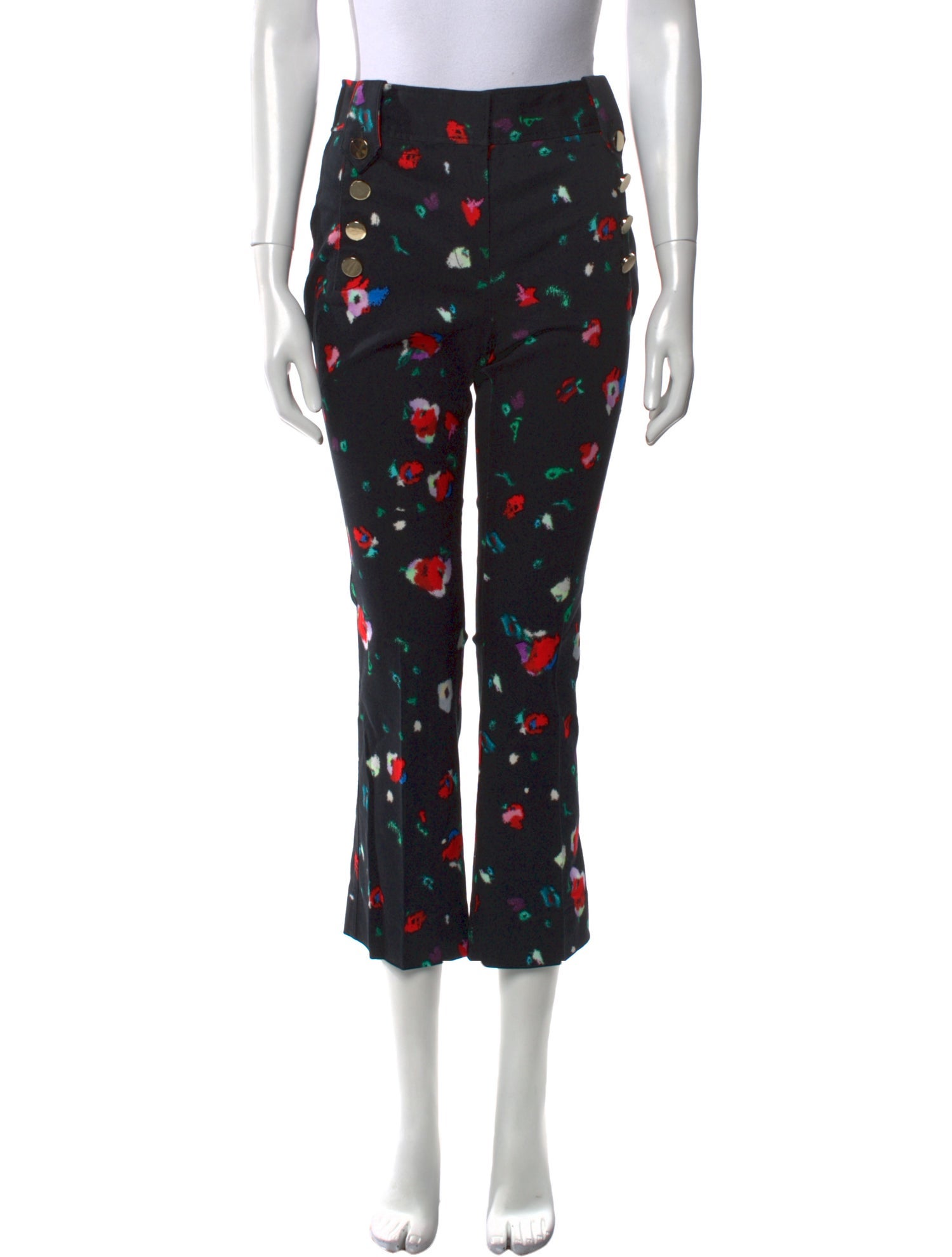 Derek Lam 10 Crosby Printed Straight Leg Pants