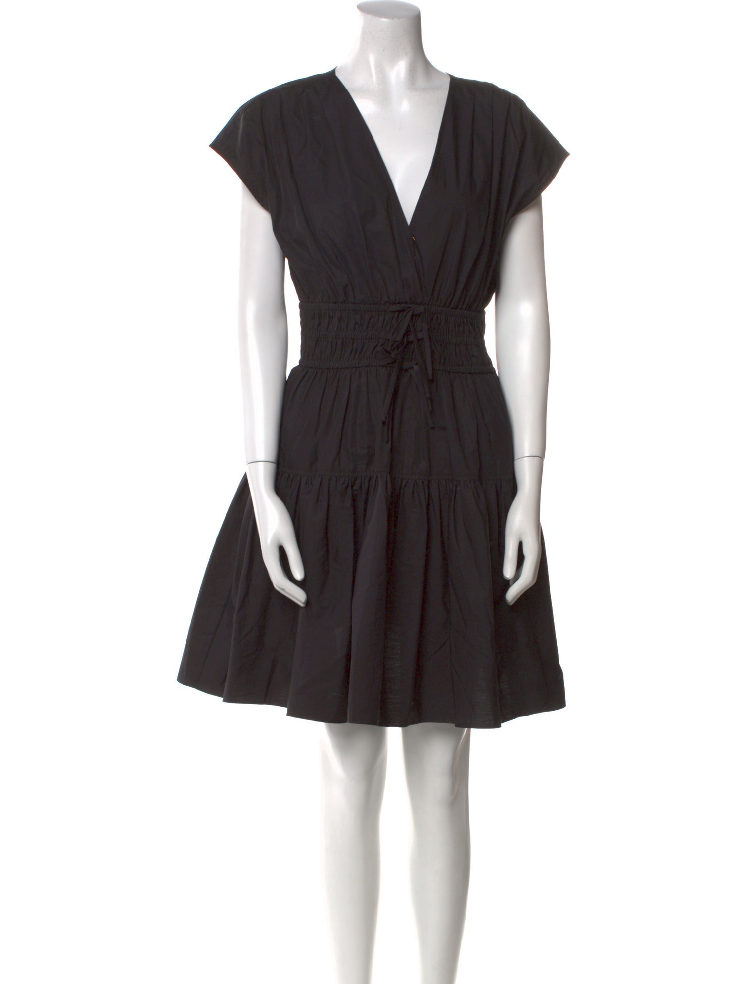Derek Lam 10 Crosby V-Neck Knee-Length Dress