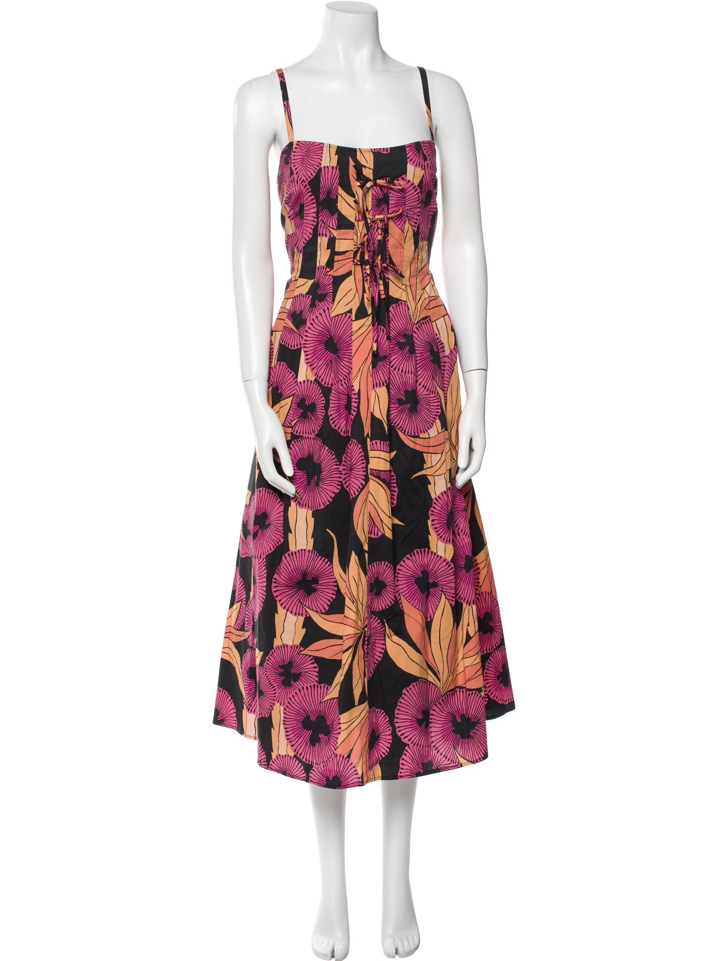 Derek Lam 10 Crosby Floral Print Long Dress