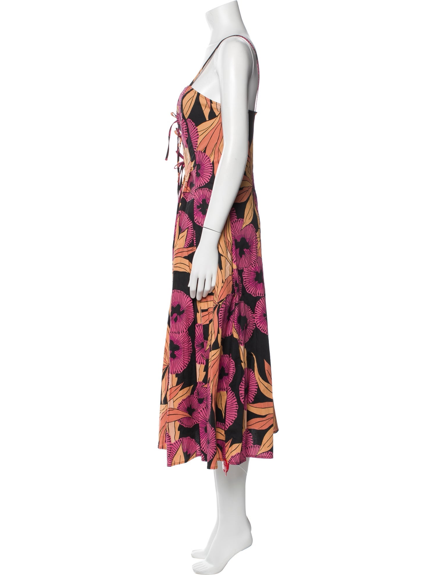 Derek Lam 10 Crosby Floral Print Long Dress