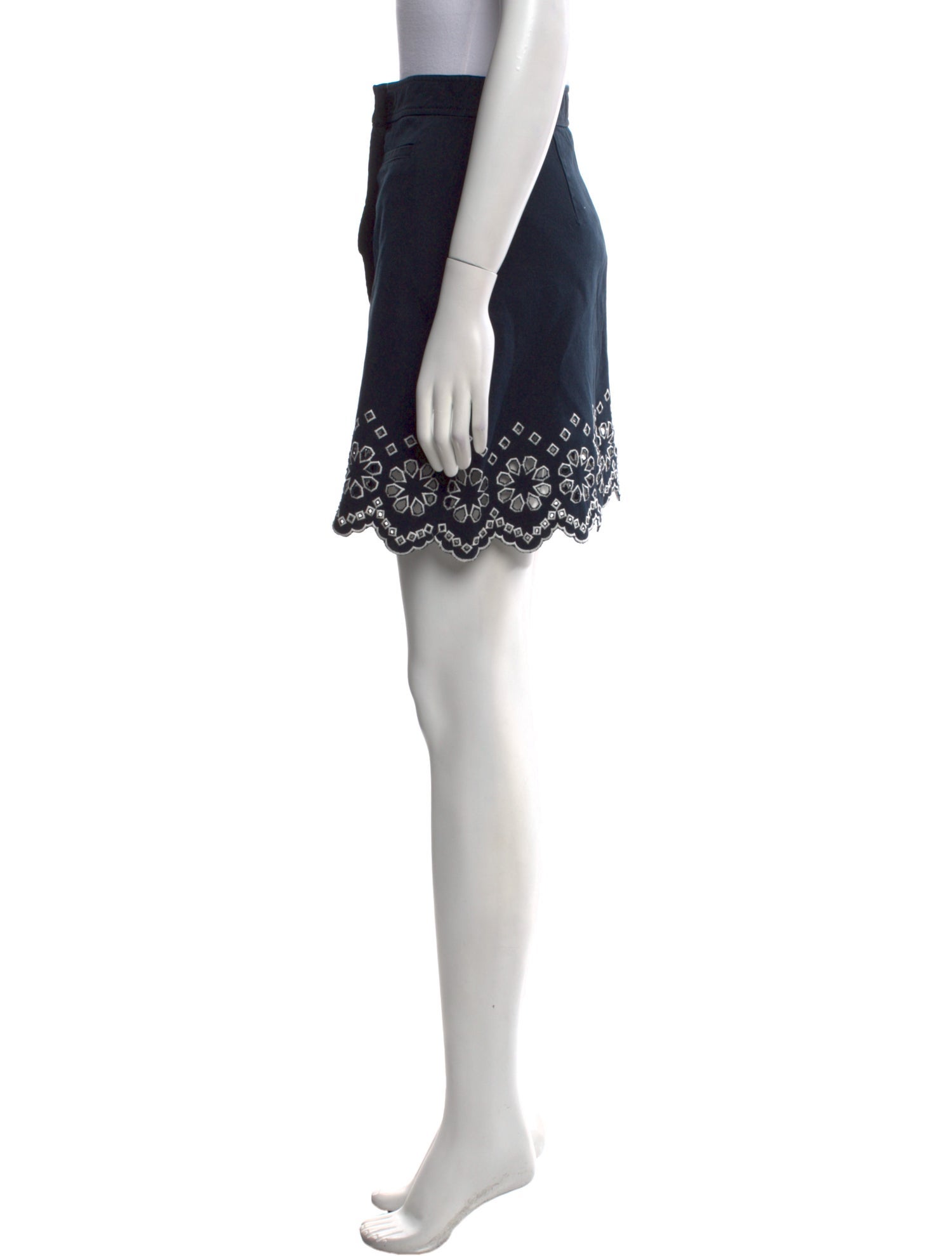 Derek Lam 10 Crosby Patterned Mini Skirt