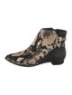 Derek Lam 10 Crosby Ponyhair Floral Print Combat Boots