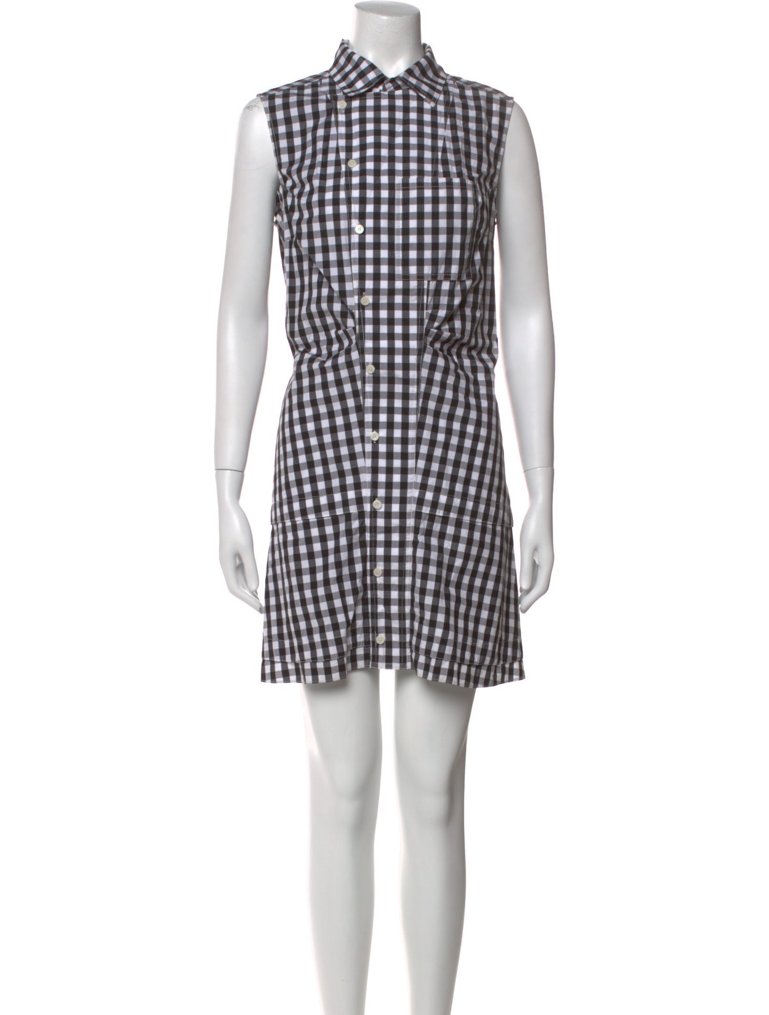 Derek Lam 10 Crosby Plaid Print Mini Dress
