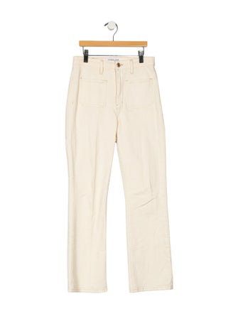 Derek Lam 10 Crosby Mid-Rise Straight Leg Jeans