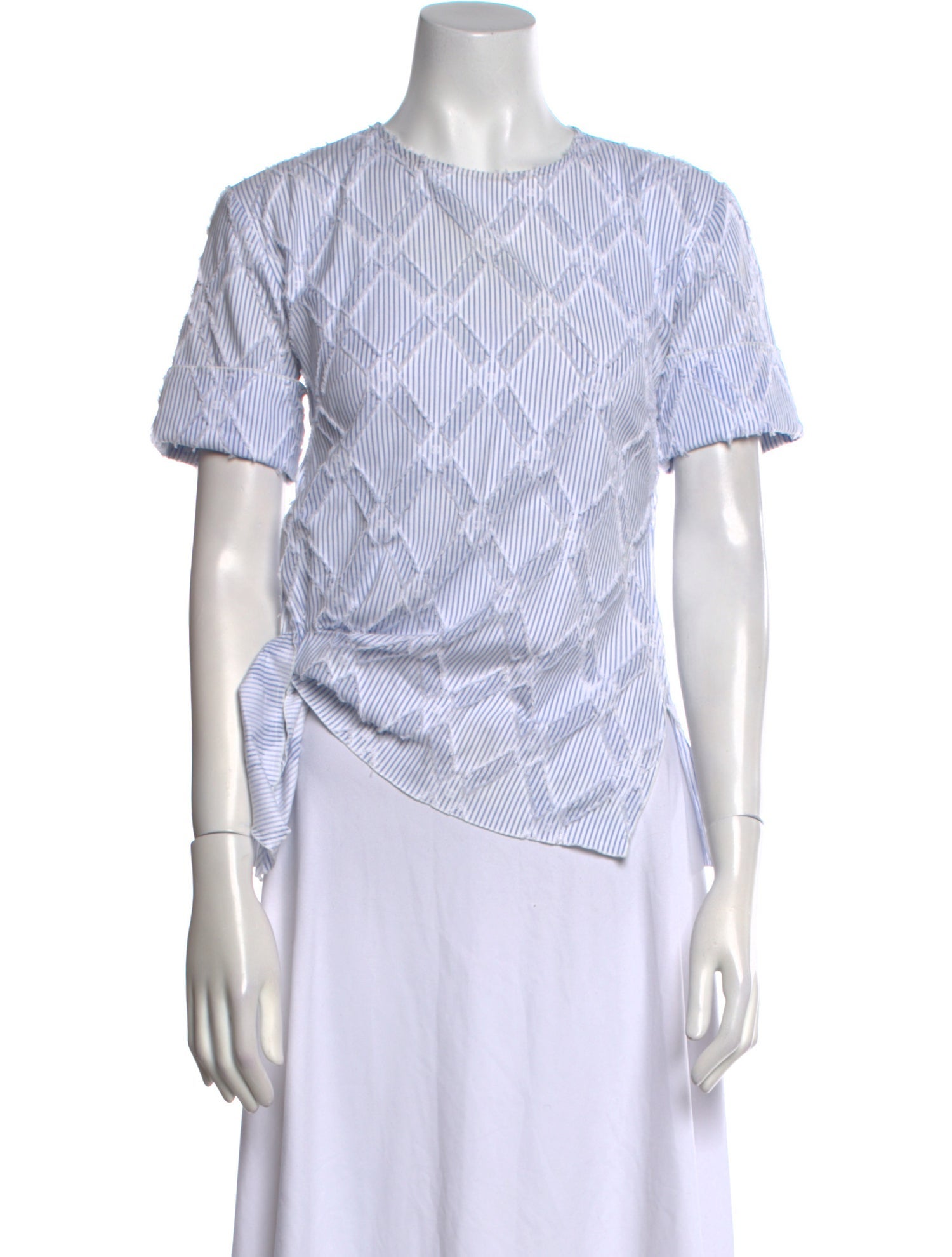 Derek Lam 10 Crosby Striped Crew Neck T-Shirt