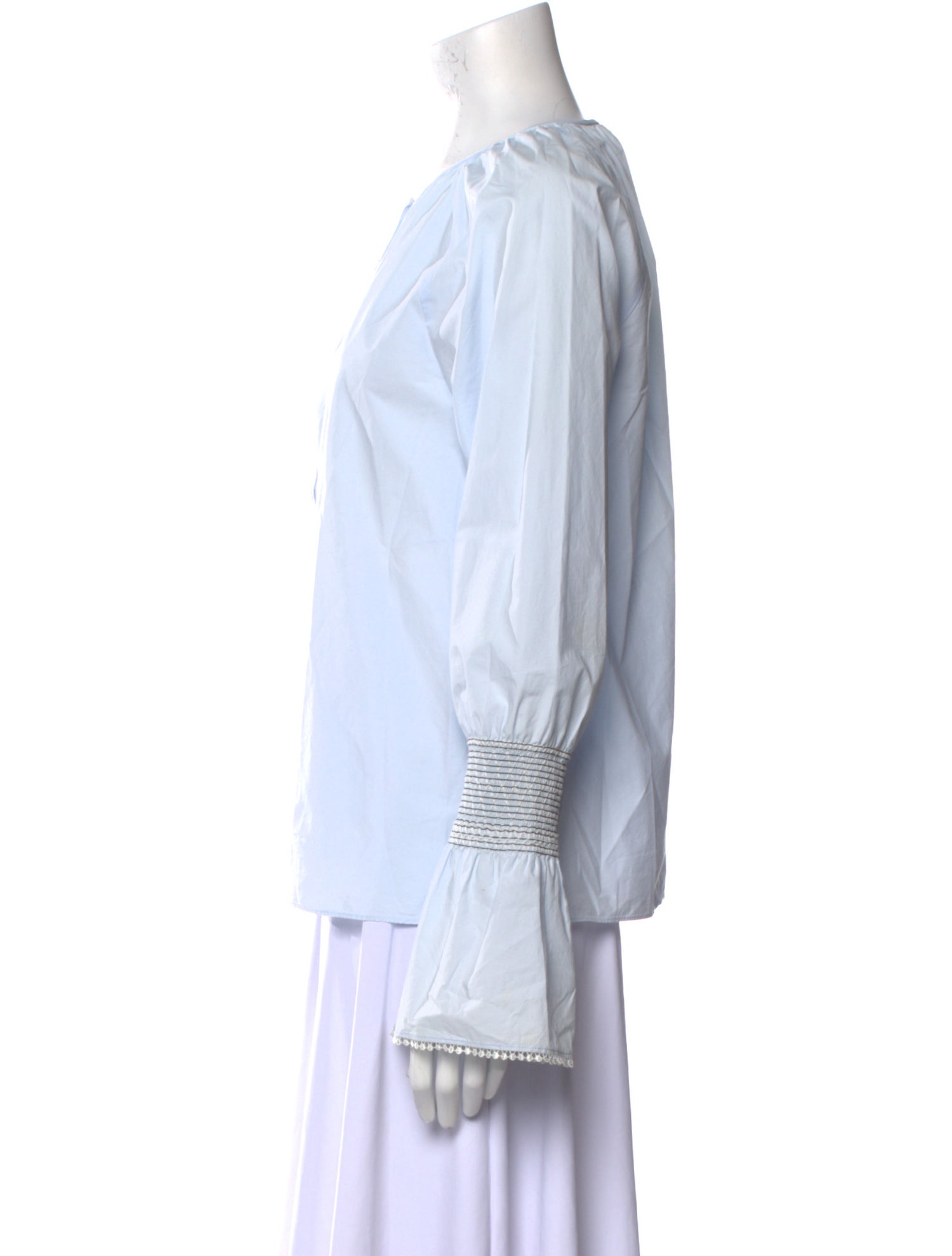 Derek Lam 10 Crosby Crew Neck Long Sleeve Tunic