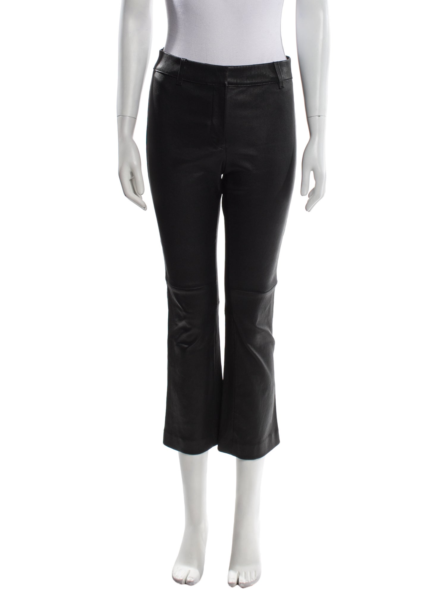 Derek Lam 10 Crosby Lamb Leather Straight Leg Pants