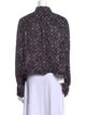 Derek Lam 10 Crosby Silk Floral Print Button-Up Top