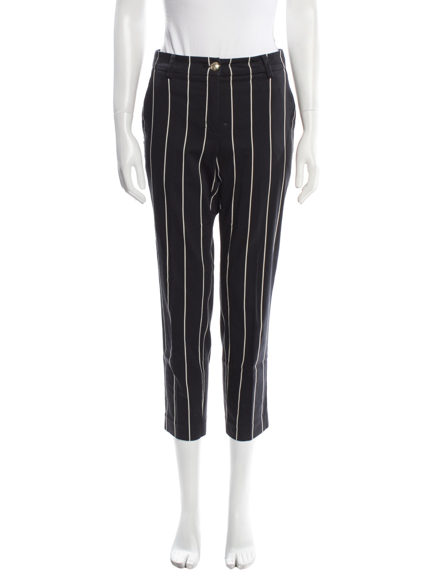 Derek Lam 10 Crosby Striped Straight Leg Pants