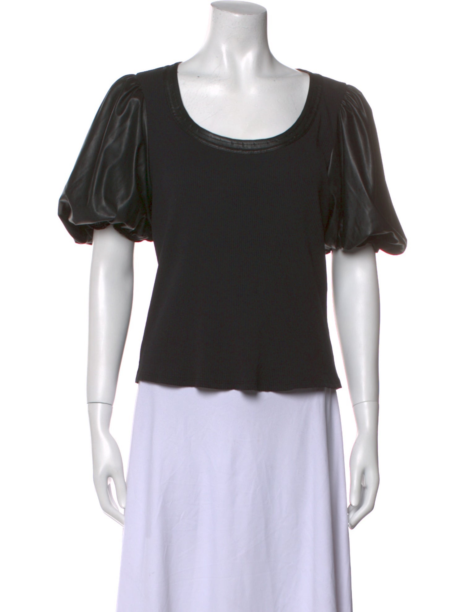 Derek Lam 10 Crosby Scoop Neck Short Sleeve T-Shirt