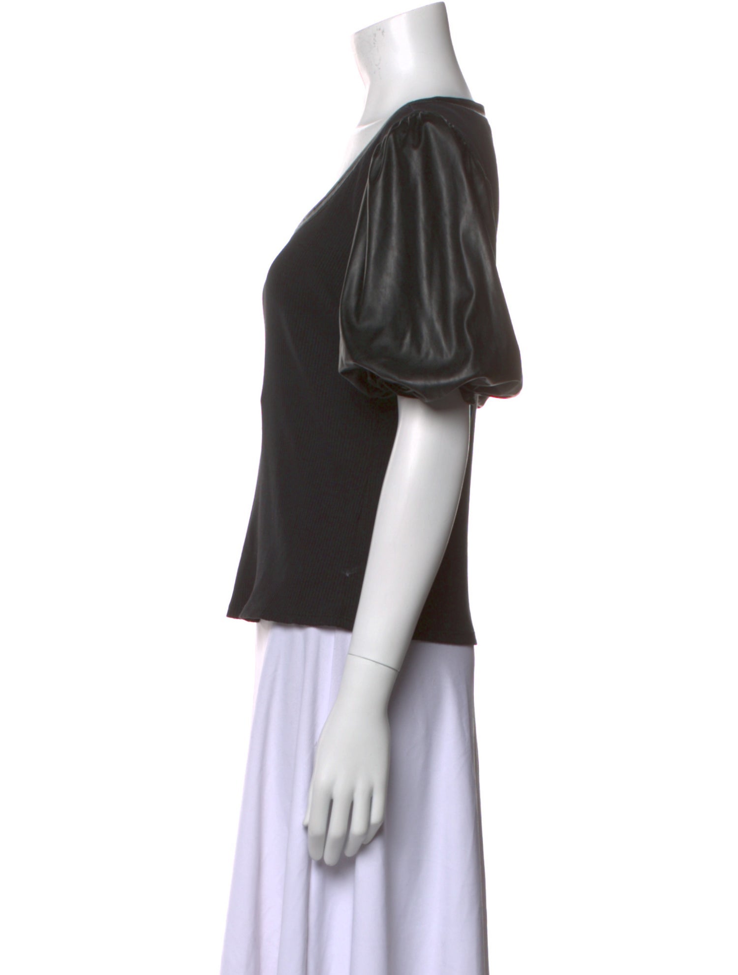 Derek Lam 10 Crosby Scoop Neck Short Sleeve T-Shirt