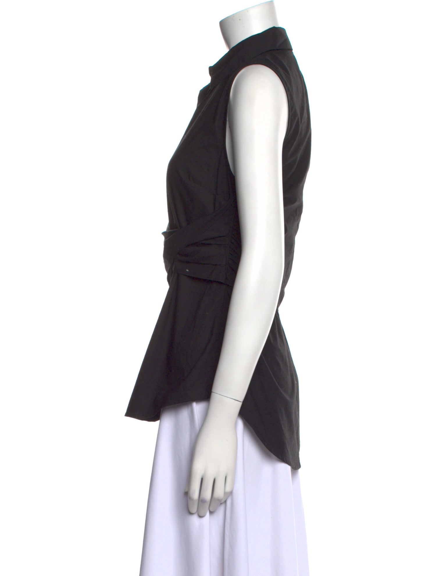 Derek Lam 10 Crosby Sleeveless Button-Up Top